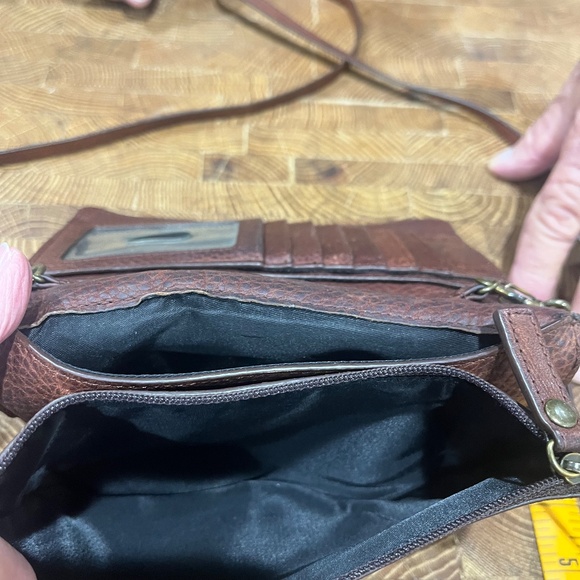DULUTH TRADING Co Brown Crossbody Leather Organizer Cards - Picture 4 of 6